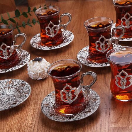 Turkish glass tea set