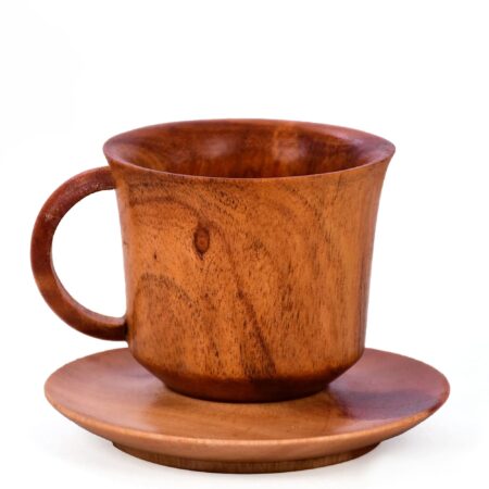 wooden tea cup