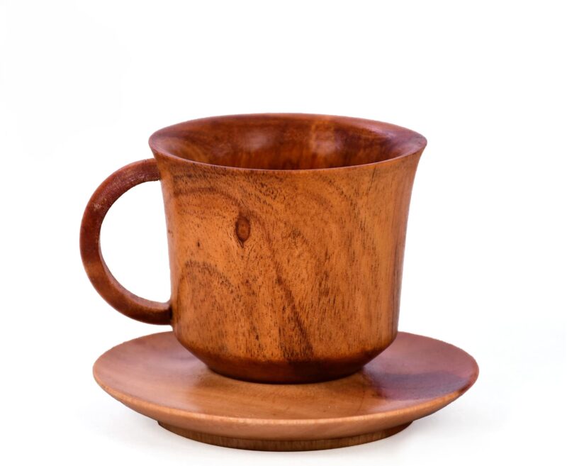 wooden tea cup