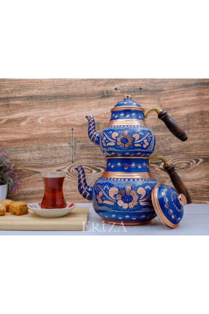 Blue Copper Teapot