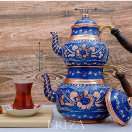 Blue Copper Teapot