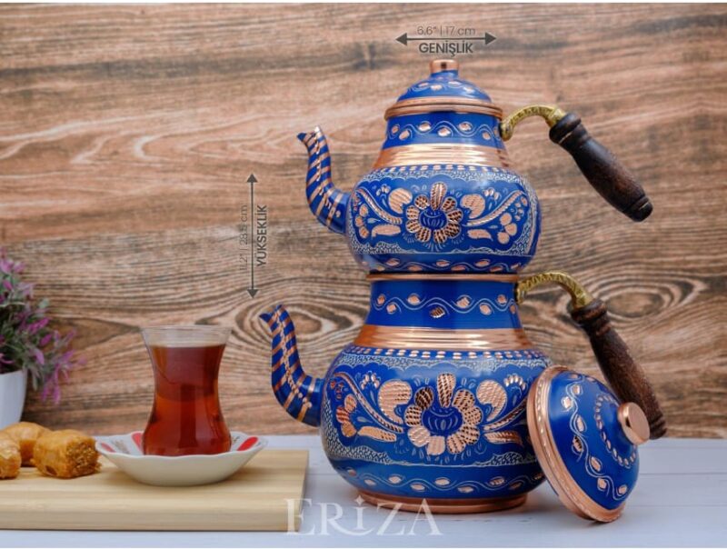 Blue Copper Teapot