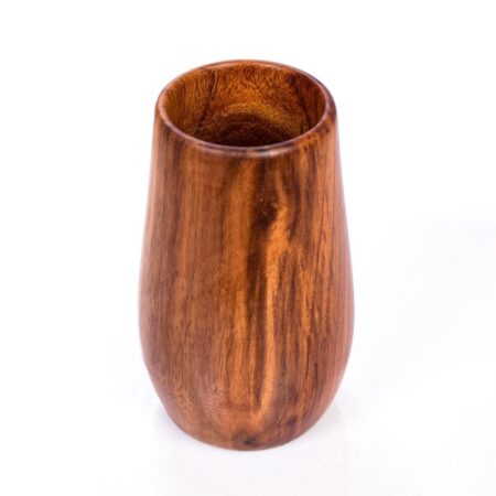 wooden juice cup